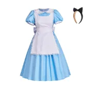 【現貨cosplay服裝】現貨日本動漫成人愛麗絲夢遊仙境cos服女傭服裝萬聖節角色扮演服