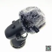 店長推薦～免運～羅技Blue麥克風毛絨保護 防塵防噴罩yeti/nano/X雪球雪怪轉接頭