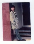 (雯84)  鄧萃雯  3*5 沖洗照片，早期圓角相片，保存還不錯!