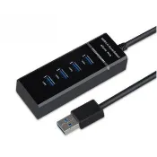 【JHS】USB3.0 4口HUB集線器 延伸器 30 CM(筆電分線器 OTG 擴展器 擴充槽 電腦HUB 集線器 USB擴充)