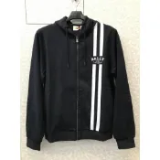 高雄凡賽斯歐洲精品 BALLY 巴利 經典款 基本款 線條 左胸字體LOGO 深藍色 外套 連帽外套