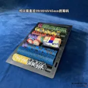 籌碼盒 黑色塑料籌碼盤 可放置碼籌碼架 百家桌 德州撲克桌配件 便攜盒裝籌碼盒yubaby0703