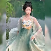 台灣現貨新款四季春唐制漢服女訶子裙大袖衫刺繡古裝超仙國風日常漢服批發