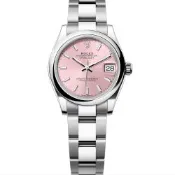Rolex 勞力士 278240 蠔式女錶日誌型 粉紅放射面 31mm