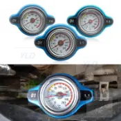 汽車改裝水箱0.9/1.1/1.3壓力蓋賽車越野摩托車帶溫度表通用水箱