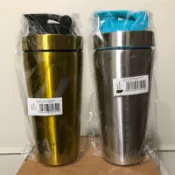 Myprotein 紅色霧面/金色/黑色不銹鋼搖搖杯 / 大容量水壺1.9公升, 750ml/600ml/500ml
