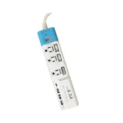 【AIWA 愛華】USB 6.2A家用智能延長線插座2.7m(USB延長線/ACE-4339)
