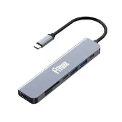 【FLYone】HD-701 七合一 HUB 多功能 4K 影音輸出 集線器 傳輸線 Type-C USB2/3.0