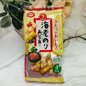 日韓小潼 日本 龜田 蝦味海苔米果 4袋入 海老沙拉/海苔醬油｜全店$299 全家取貨免運｜滿額折500｜APP下單最高賺19%點數⚡
