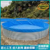 【台灣現貨】長方形摺疊養魚池加厚帆布水池便運輸魚池移動支架水池子