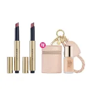 【Estee Lauder 雅詩蘭黛】蜜糖嘟嘟鏡光唇雙入分享組1.8gx2(口紅/固態唇釉/週年慶限定組)