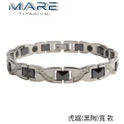 § 全館7折 § 【Mare】Ti 純鈦＆陶瓷手鍊：虎踞(黑陶)寬 款1【售後服務&保固12個月】