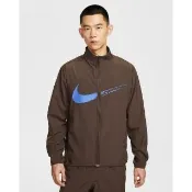 【NIKE 耐吉】休閒外套 男 AS M NK DF FORM JKT GFX 運動 休閒 Dri-FIT 咖啡(HV0395237)