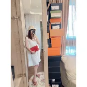 已售出 v三宅一生 白色刺繡洋裝 近全新