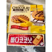 Lotte樂天起司巧克力布雪蛋糕 經典起司口味 Lotte奶油椰子餅乾 鹹甜起司蛋糕棉花糖夾心派 韓國奶油椰子餅乾脆餅