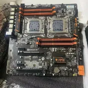 三和電腦配件店 【強效多開】華南雙路X79主機板2011針 支援E5-2680V2 工作室遊戲多開 伺服器主板 高效能電腦組裝 電競主板 二手主板推薦