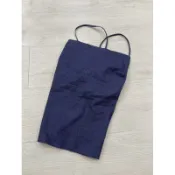 《二手收藏品》French connection深紫牛仔細肩綁帶上衣