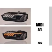 超級團隊S.T.G 奧迪 AUDI A4 B8.5 13 14 15 年 HID版 魚眼 R8光柱 跑馬 黑框 大燈