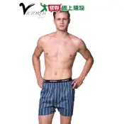 愛買線上購物 VICTORYH 格紋平織平口褲 M~XL 100%棉 親膚 吸汗 透氣乾爽 前開襟 男內褲 四角褲 內褲【愛買】