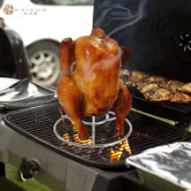 🎺好物精選🎺不鏽鋼烤雞架 戶外露營雞架BBQ簡易燒烤架燒烤小工具烘烤啤酒雞架