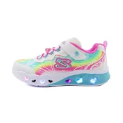 SKECHERS S LIGHT 魔鬼氈 運動鞋 中童鞋 愛心 白彩 S1170 (303253LWMLT)