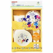 震撼日式精品百貨 【震撼精品百貨】Micky Mouse_米奇/米妮 ~日本Disney迪士尼 米奇Pigeon Pigeon 貝親嬰兒餐具7件套裝*03184