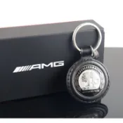 【DIY PLAZA】賓士 M-Benz 原廠 AMG 蘋果樹 真皮 鑰匙圈 W213 W205 GLC GLA GLB