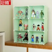 協貿國際日用品生活5館 芭比娃娃收納架盲盒展示柜架墻落地熊貓熱潮毛公仔手辦防塵展示盒