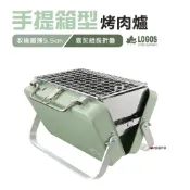 【LOGOS】手提箱型烤肉爐迷你型 LG81060970 露營 烤肉 野炊 悠遊戶外
