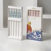 【FUJI-GRACE富士雅麗】景德鎮真陶瓷筷禮盒組 (5雙組)