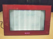 (V90)故障品~索尼sony S-Frame 7吋數位相框 DPF-D70 12V 1.2A~螢幕老化顯示異常~