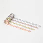 15W燙金紙膠帶 9078201-9078204（紙膠帶／手帳／相冊／日記／DIY／裝飾貼／貼紙／膠帶）《豐年季小舖》