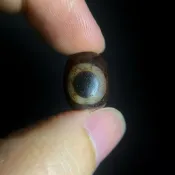 阿卡 日月星辰天珠 / 寶源天珠 桶珠手串 天珠圖騰 DIYdiy設計配件 天然瑪瑙玉髓礦石 藏傳佛教