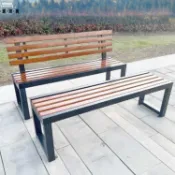免運 公司貨 萊卡黑框塑木公園椅 戶外用環保材質 防水防腐防潮 仿木長椅 公園椅 三人椅 公園椅 休閒椅 戶外椅工廠直銷 店長新品推薦 6m815