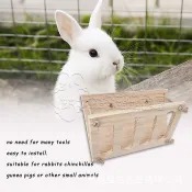 【實木可固定】兔飼料架 兔子草架 牧草架 兔草架 天竺鼠 龍貓木質草架 寵物食盆 木架 兔籠 寵物用品