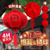 氣球派對多🎉福 燈籠 繡球 新年燈籠 過年燈籠 新年掛飾 過年掛飾 紅燈籠 新年快樂 過年佈置 春節佈置品 新年裝飾品
