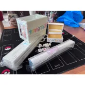 寶可夢 PTCG簡中版 伊布進階禮盒周邊:卡墊/卡墊盒/卡盒/金屬指示物/指示物收納盒
