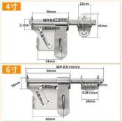 好物推薦~加厚不銹鋼明插銷帶鎖扣防盜門大門房門倉庫插銷明裝門栓老式門扣