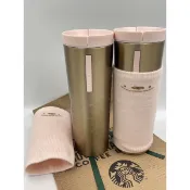 A現貨 韓國星巴克小豬/豬年金色不鏽鋼隨行杯473ml A2020016