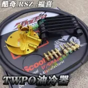 🍂購物 TWPO勁戰油冷林海極光BWS改裝鋁合金CNC油冷器油冷排散熱器套件 🌁H