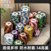麻將籌碼棊牌室專用卡片籌碼幣德州撲克積分幣打麻將打牌用的碼幣