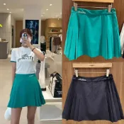 快樂一購 【好品質 新店特惠】高爾夫球裙 高爾夫球衣女 新款夏季韓國MALBON高爾夫女士百褶裙素色百搭休閒運動防走光短裙