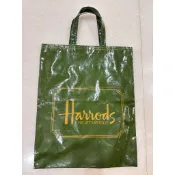 《現貨一件》幾乎全新英國Harrods綠色經典手提袋