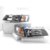 大禾自動車 日規 黑框玻璃大燈 + 黑框/黃角燈 適用 TOYOTA COROLLA AE100 AE101 93-97
