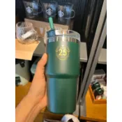 🔥現貨可刷卡🔥星巴克 stanley聯名 25周年吸管把手杯 不銹鋼杯 不鏽鋼 環保杯