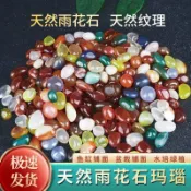 🔥臺灣出貨🔥南京天然雨花石原石鵝卵石彩色多肉鋪面五彩石魚缸盆栽花盆小石頭AXF