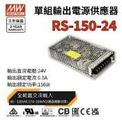 快速出貨   明緯原裝公司貨 [RS-150-24] MW MEANWELL 驅動器 變壓器 含稅 開發票