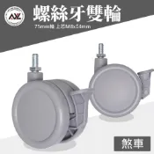 (店+)M8 尼龍雙輪 煞車替換輪 層架推車替換輪/收納推車/鋼製推車輪子 相容無印 & IKEA（台灣製單顆）