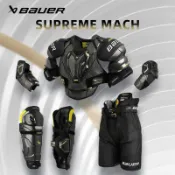 特價清出BAUER鮑爾冰球護具S23 MACH 兒童成人曲棍球護胸防摔褲裝備全套