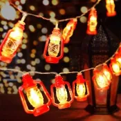 【AHOYE】復古煤油燈LED裝飾燈串 3米20燈-USB款(露營燈條 氣氛燈 戶外燈)